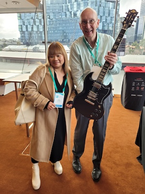 Our guitar winner Guitar winner Mary Sarmiento